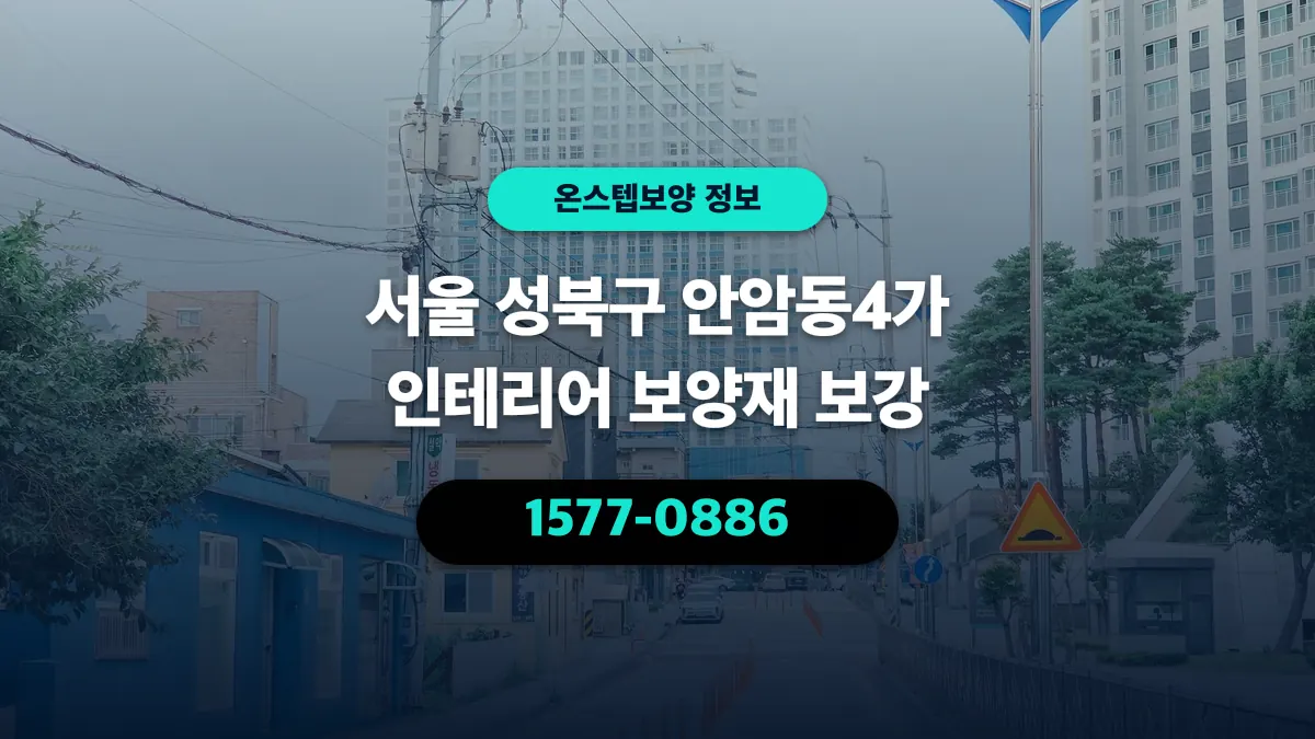 서울 성북구 안암동4가 인테리어 보양재 보강 - 온스텝보양