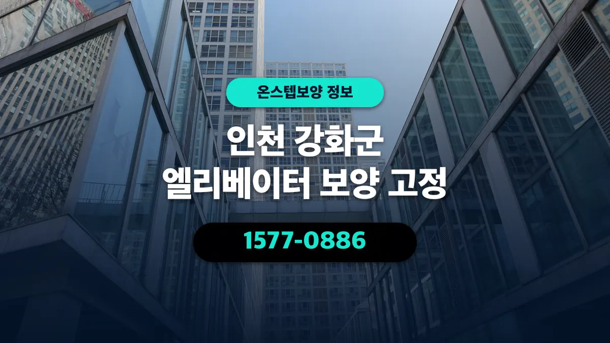 인천 강화군 엘리베이터 보양 고정 - 온스텝보양