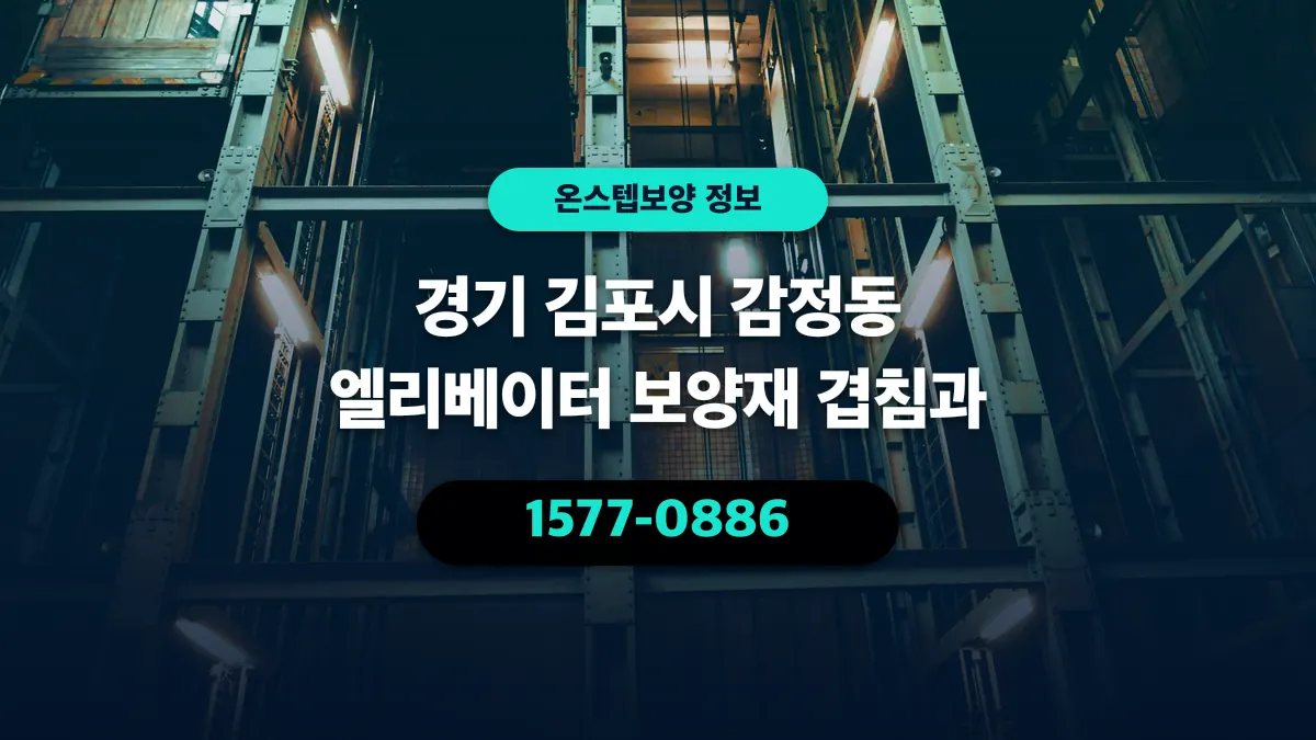 경기 김포시 감정동 엘리베이터 보양재 겹침과 - 온스텝보양