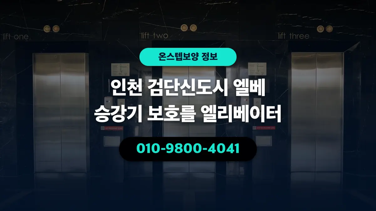 인천 검단신도시 엘베 승강기 보호를 엘리베이터 - 온스텝보양