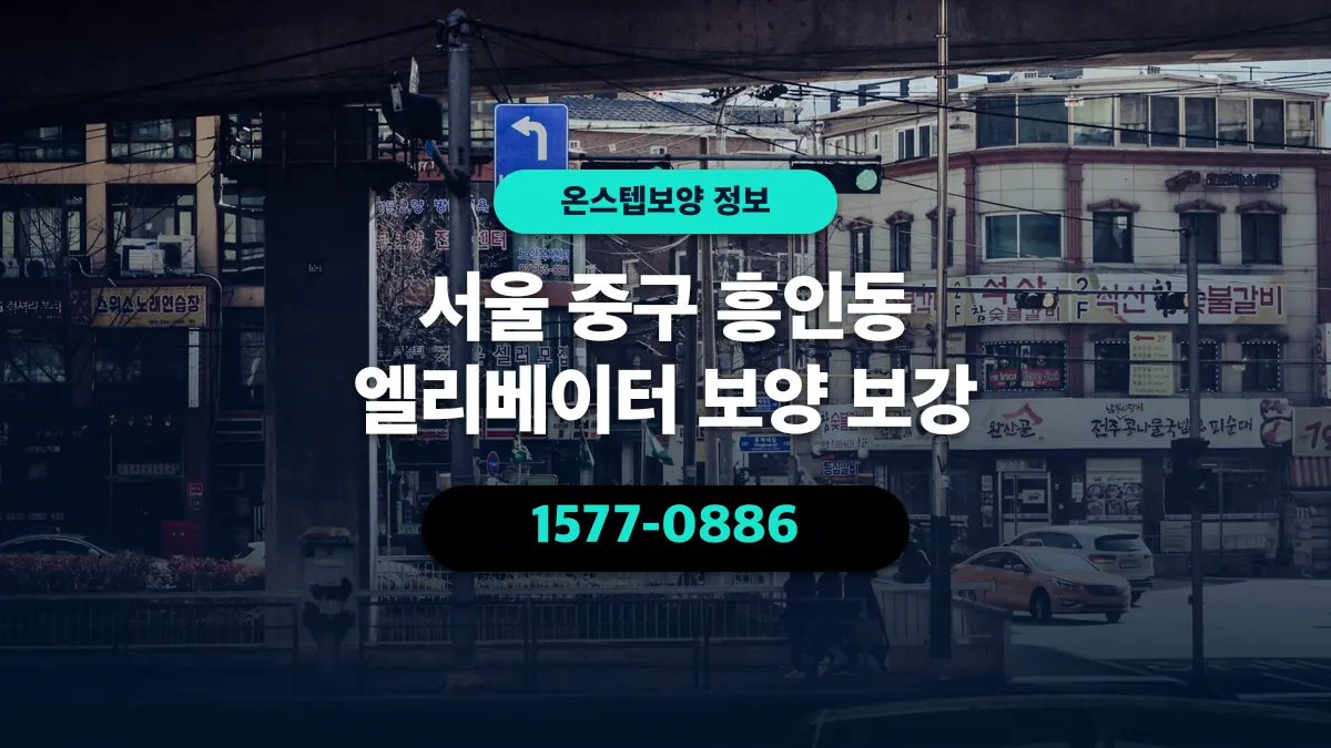 서울 중구 흥인동 엘리베이터 보양 보강 - 온스텝보양