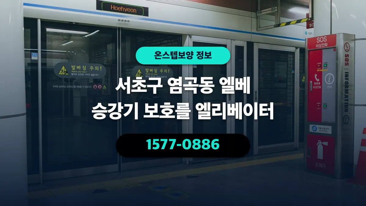 서초구 염곡동 엘베 승강기 보호를 엘리베이터 - 온스텝보양