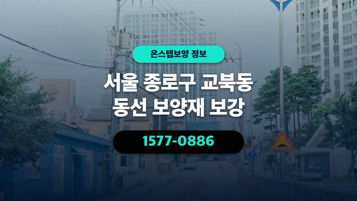 서울 종로구 교북동 동선 보양재 보강 - 온스텝보양