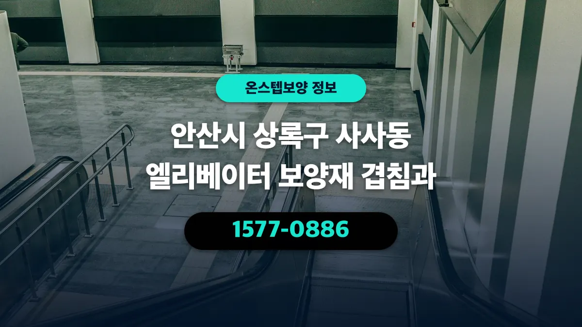 안산시 상록구 사사동 엘리베이터 보양재 겹침과 - 온스텝보양