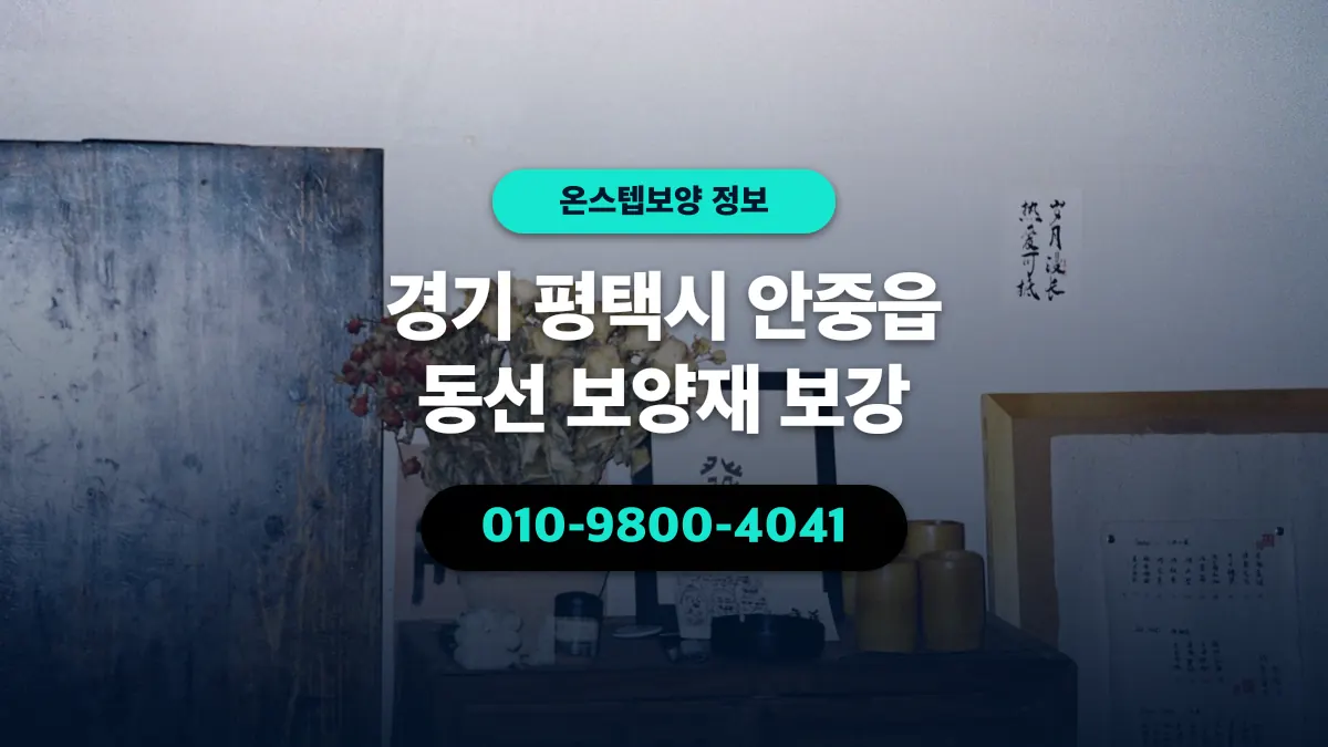 경기 평택시 안중읍 동선 보양재 보강 - 온스텝보양