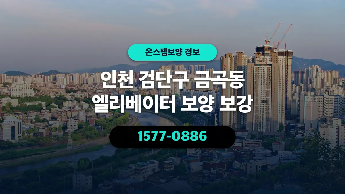 인천 검단구 금곡동 엘리베이터 보양 보강 - 온스텝보양