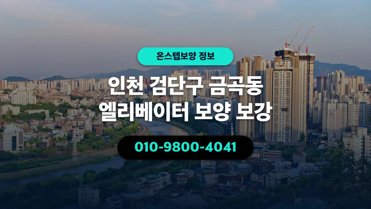 인천 검단구 금곡동 엘리베이터 보양 보강 - 온스텝보양