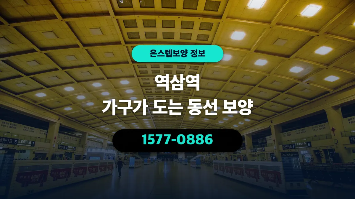 역삼역 가구가 도는 동선 보양 - 온스텝보양