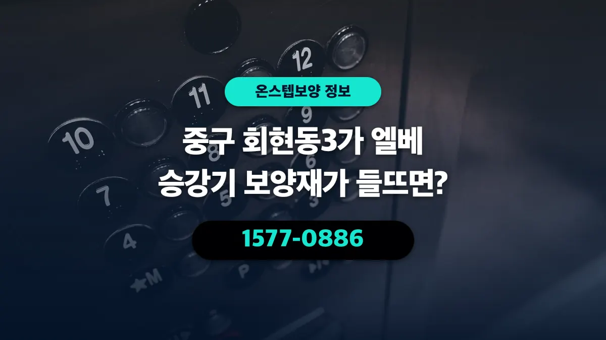 중구 회현동3가 엘베 승강기 보양재가 들뜨면? - 온스텝보양