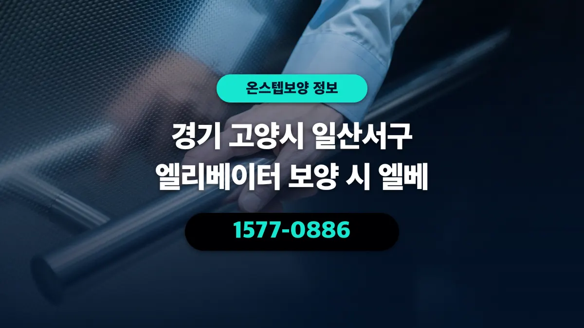 경기 고양시 일산서구 엘리베이터 보양 시 엘베 - 온스텝보양