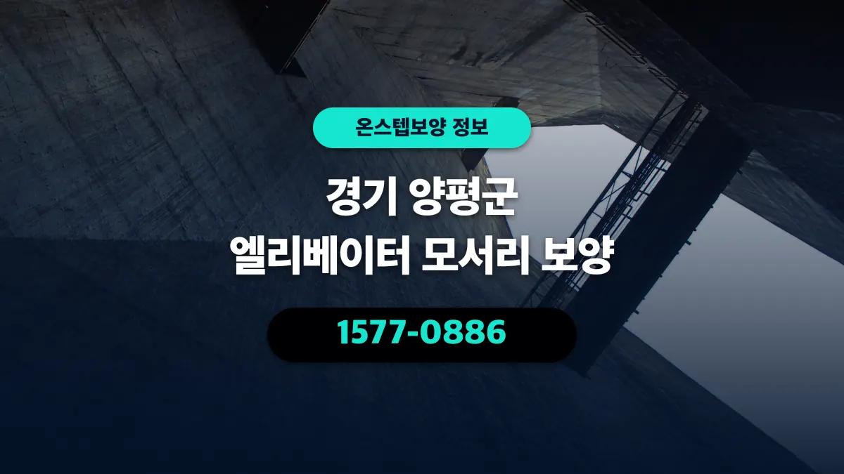 경기 양평군 엘리베이터 모서리 보양 - 온스텝보양