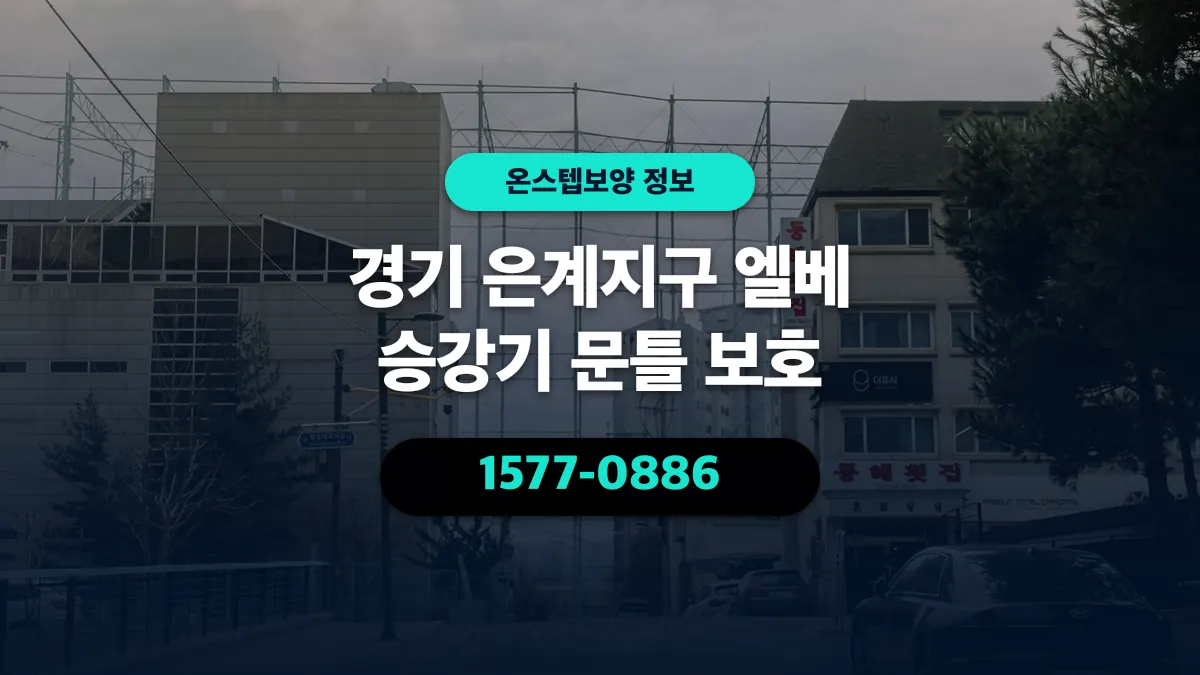 경기 은계지구 엘베 승강기 문틀 보호 - 온스텝보양