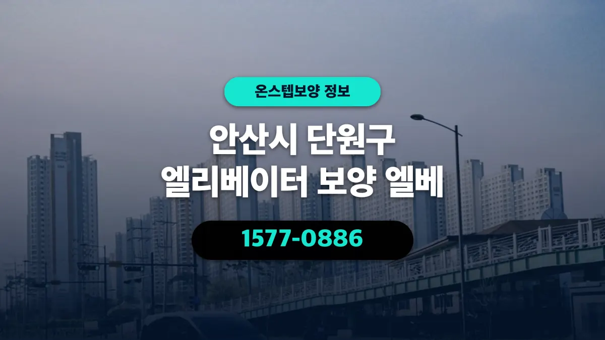 안산시 단원구 엘리베이터 보양 엘베 - 온스텝보양