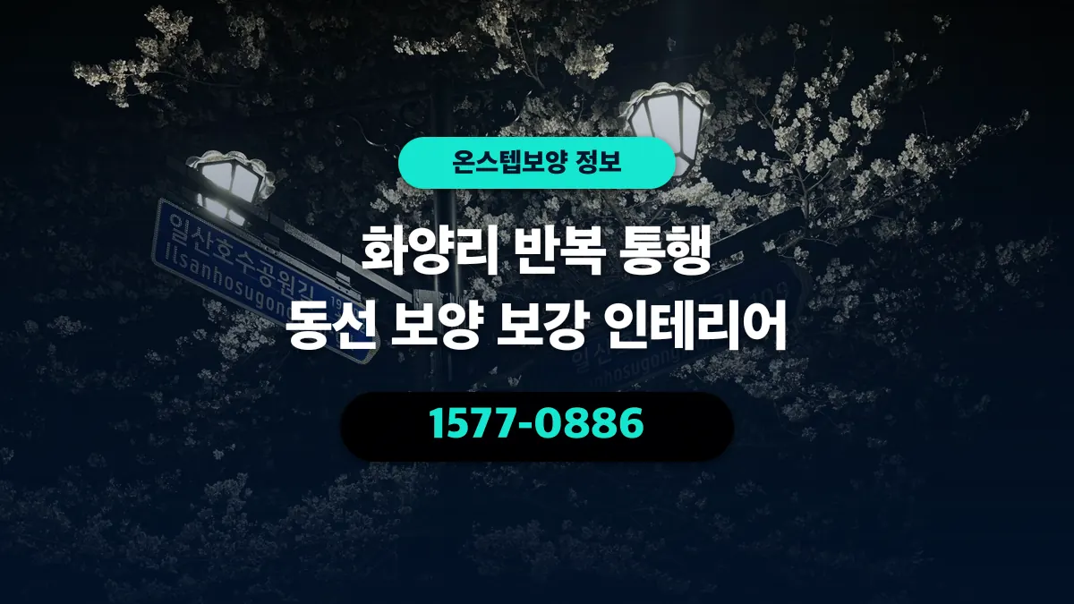 화양리 반복 통행 동선 보양 보강 인테리어 - 온스텝보양