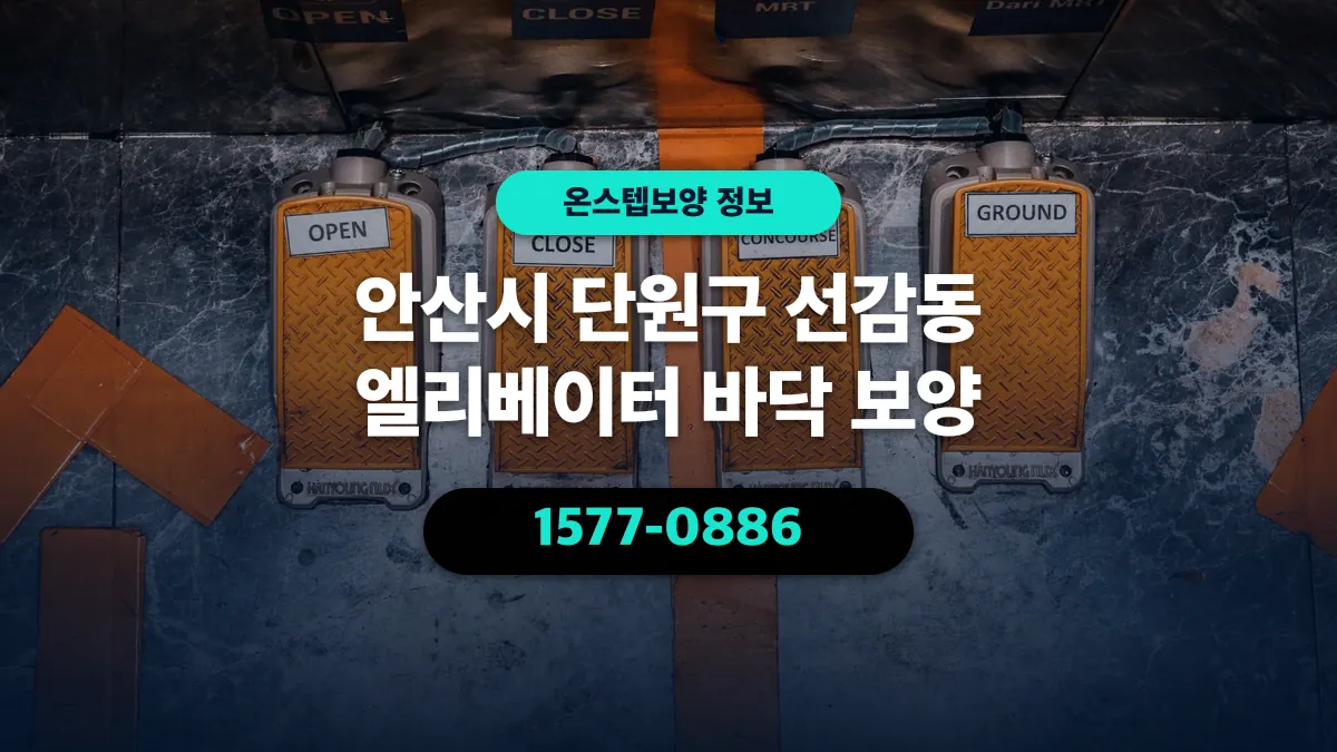 안산시 단원구 선감동 엘리베이터 바닥 보양 - 온스텝보양