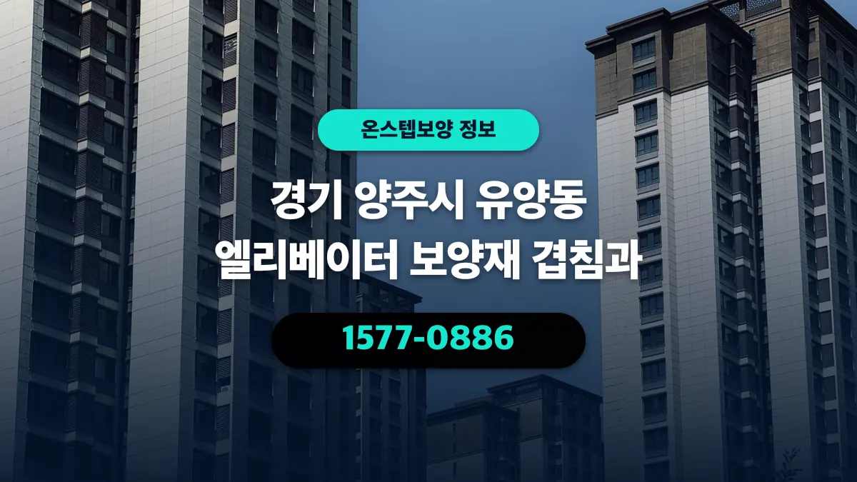 경기 양주시 유양동 엘리베이터 보양재 겹침과 - 온스텝보양