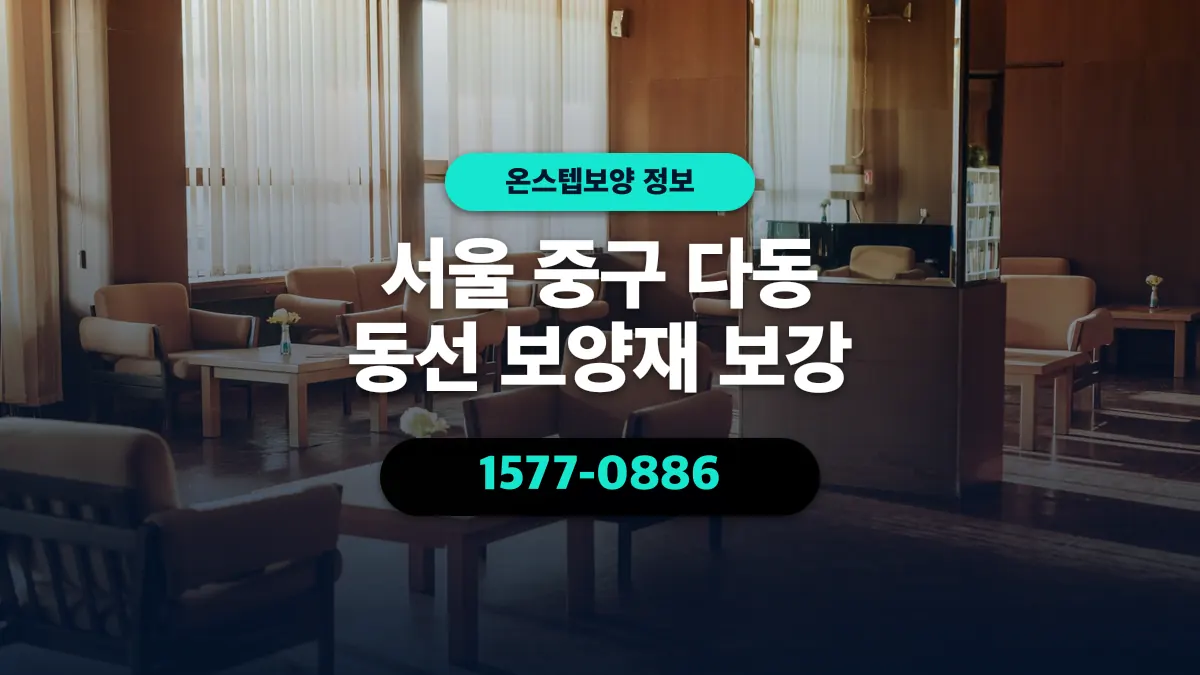 서울 중구 다동 동선 보양재 보강 - 온스텝보양