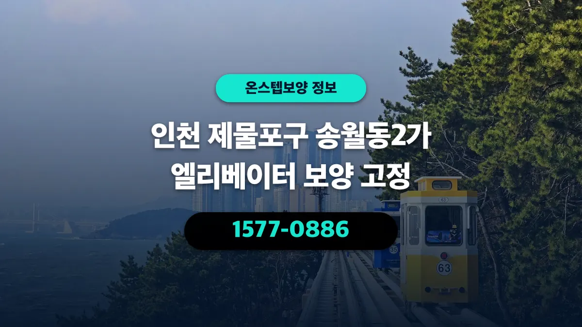 인천 제물포구 송월동2가 엘리베이터 보양 고정 - 온스텝보양