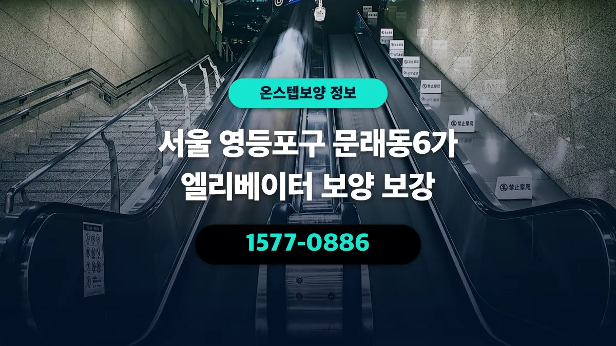 서울 영등포구 문래동6가 엘리베이터 보양 보강 - 온스텝보양