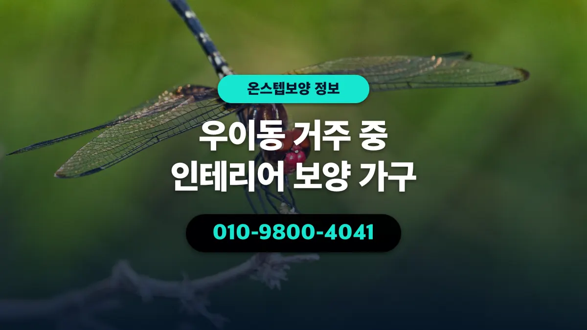 우이동 거주 중 인테리어 보양 가구 - 온스텝보양