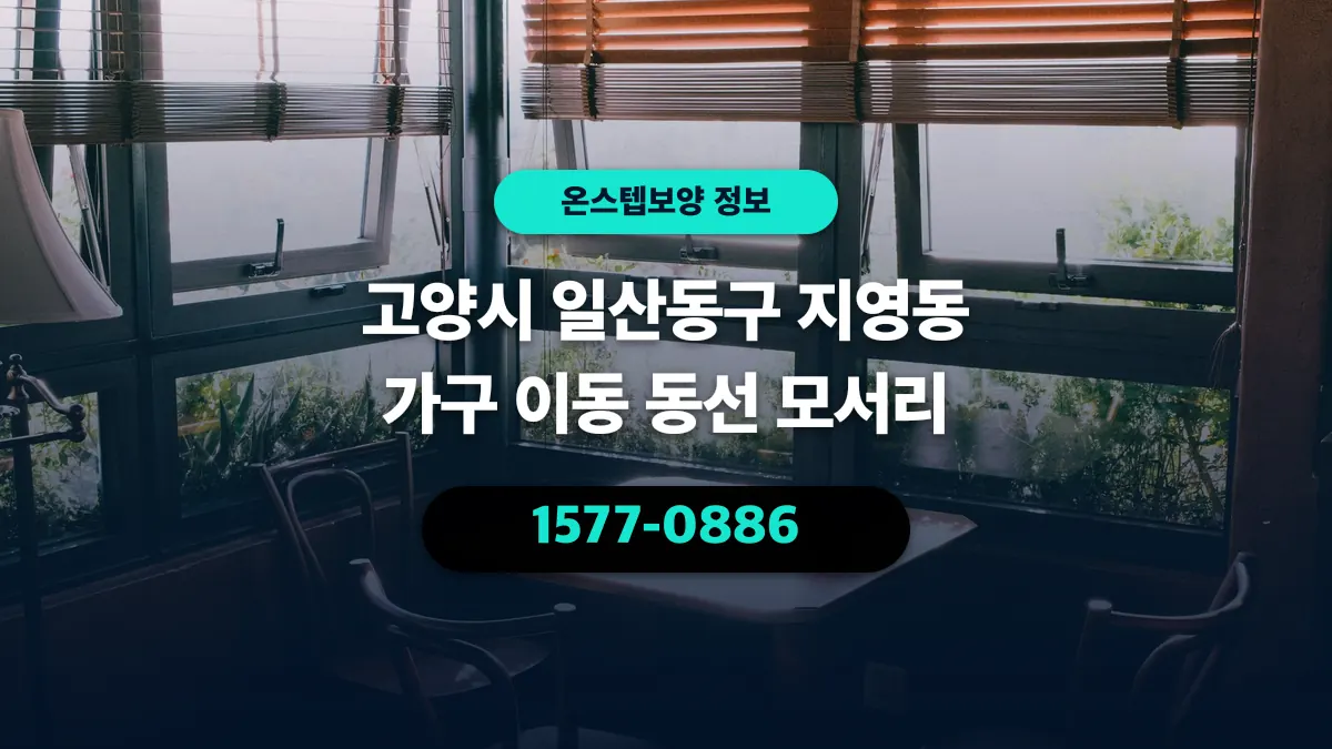 고양시 일산동구 지영동 가구 이동 동선 모서리 - 온스텝보양