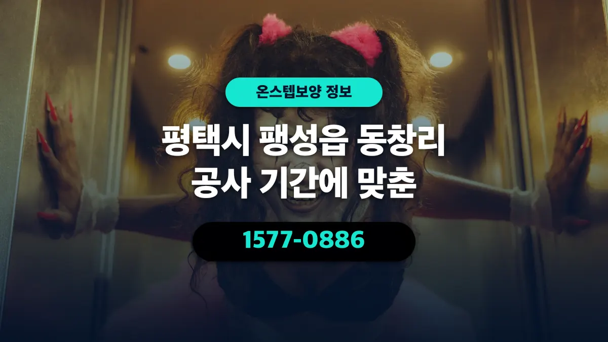 평택시 팽성읍 동창리 공사 기간에 맞춘 - 온스텝보양