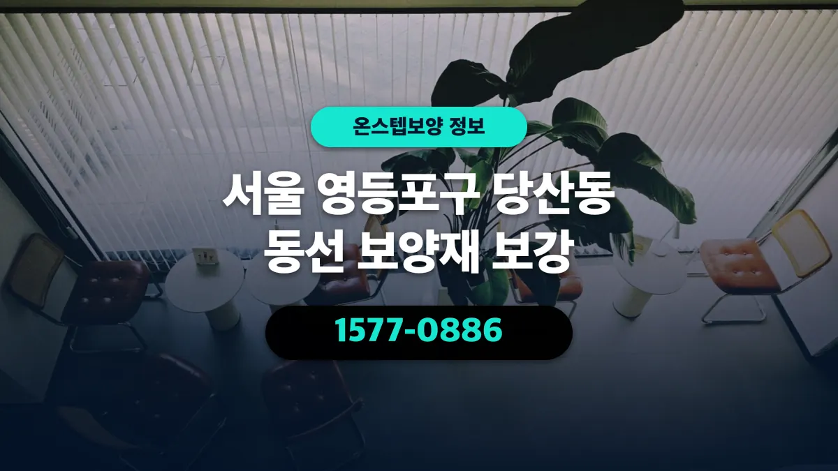 서울 영등포구 당산동 동선 보양재 보강 - 온스텝보양