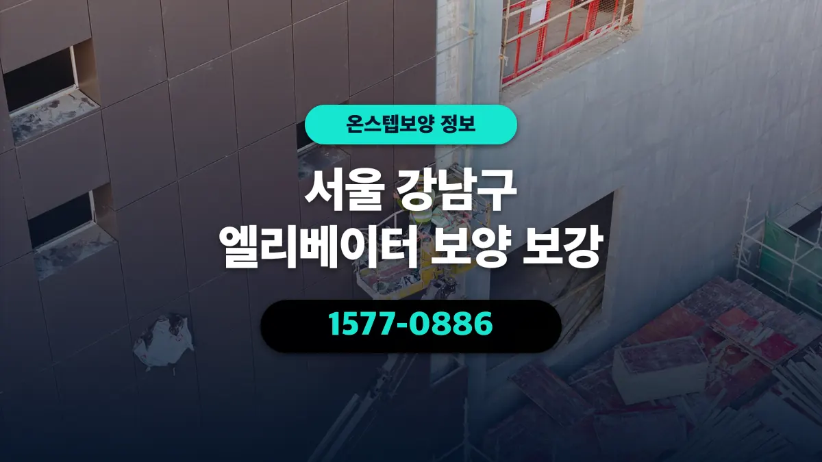 서울 강남구 엘리베이터 보양 보강 - 온스텝보양