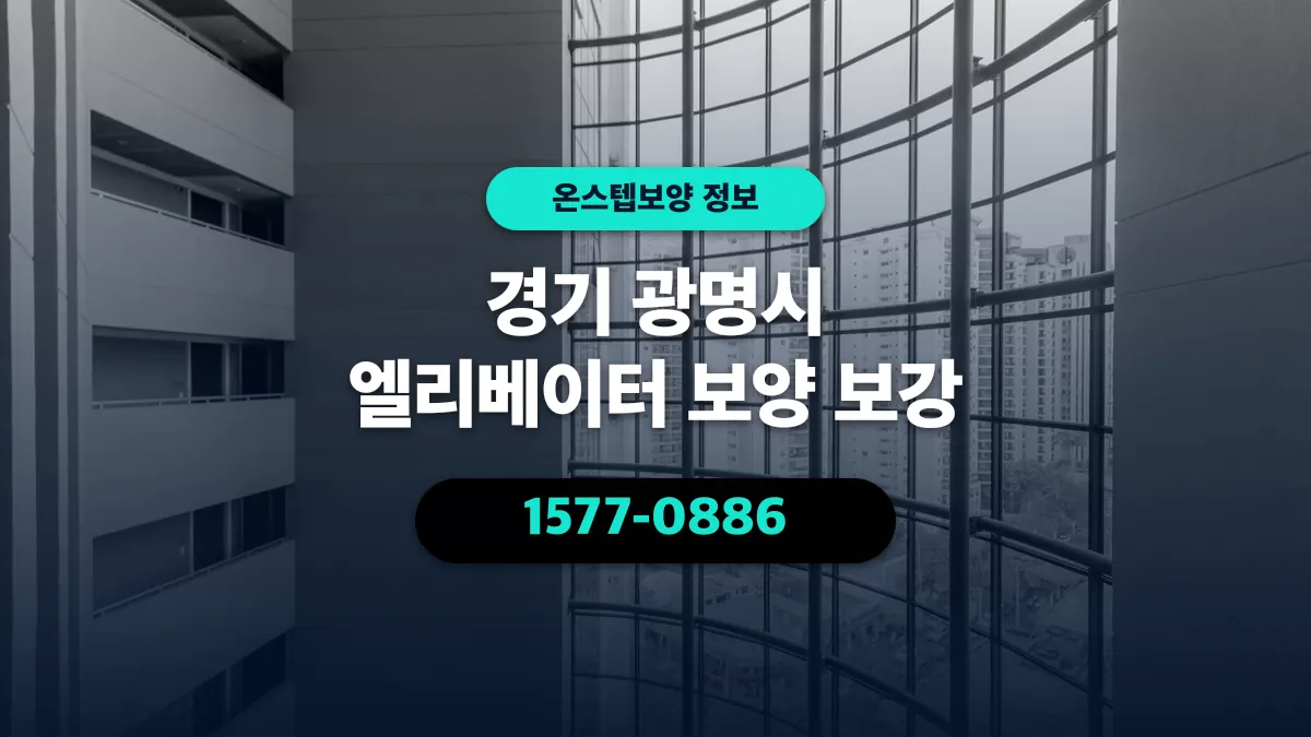 경기 광명시 엘리베이터 보양 보강 - 온스텝보양