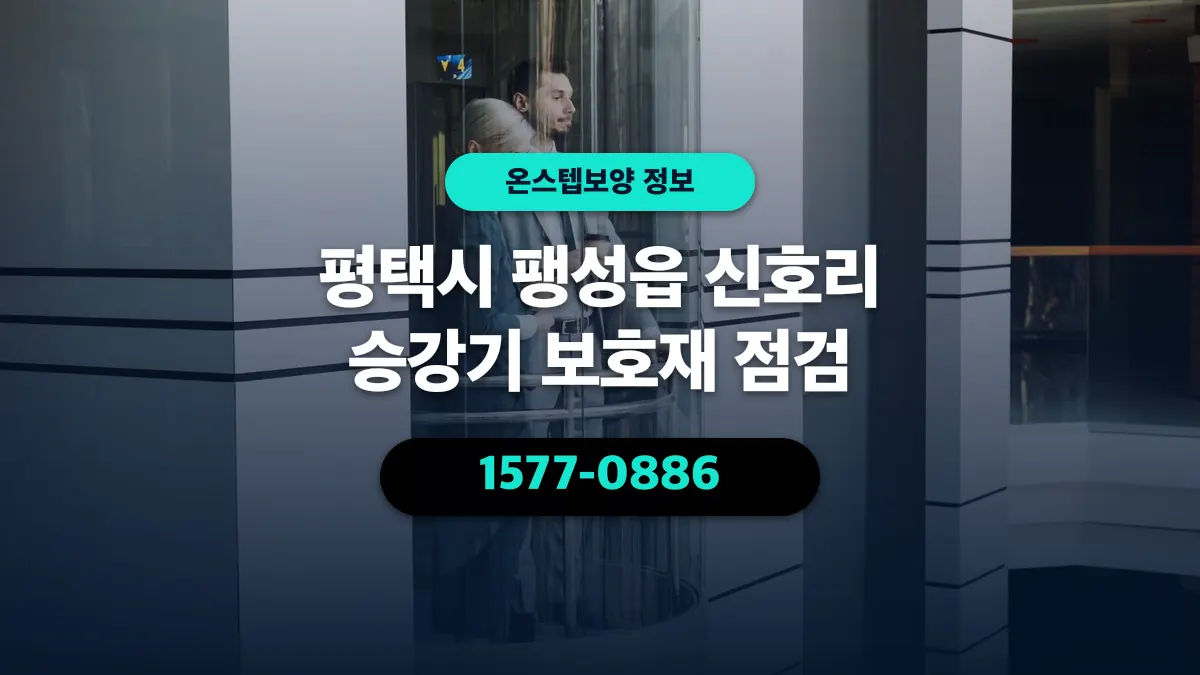 평택시 팽성읍 신호리 승강기 보호재 점검 - 온스텝보양