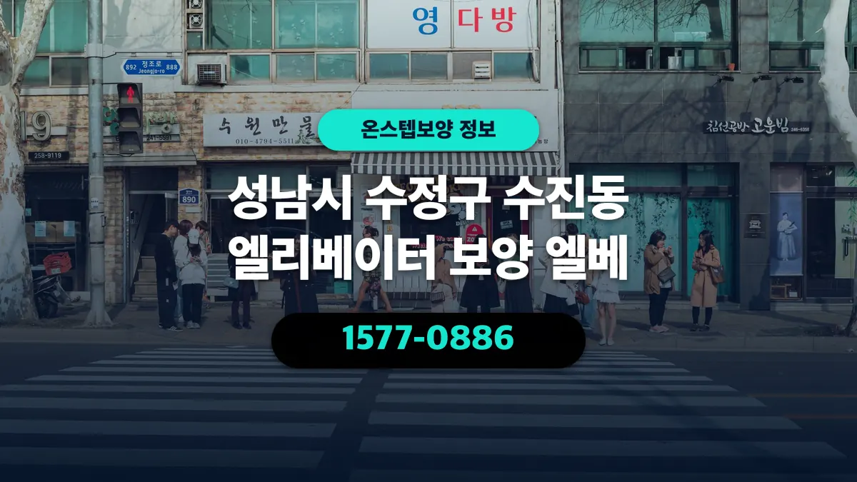 성남시 수정구 수진동 엘리베이터 보양 엘베 - 온스텝보양