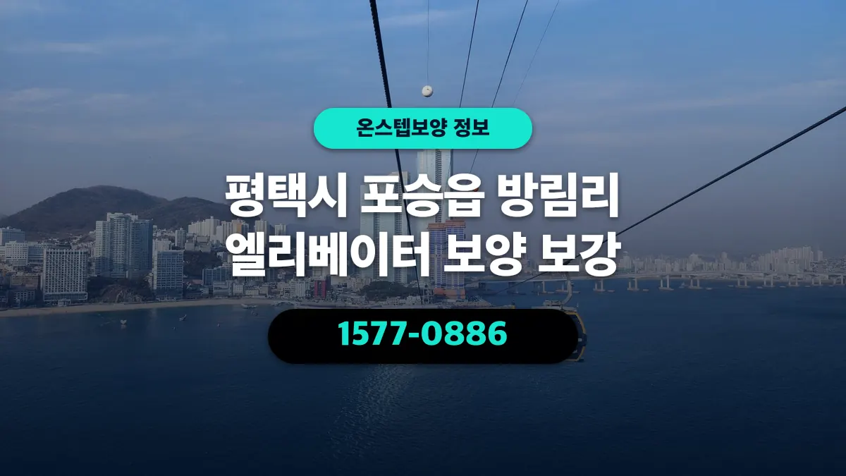 평택시 포승읍 방림리 엘리베이터 보양 보강 - 온스텝보양
