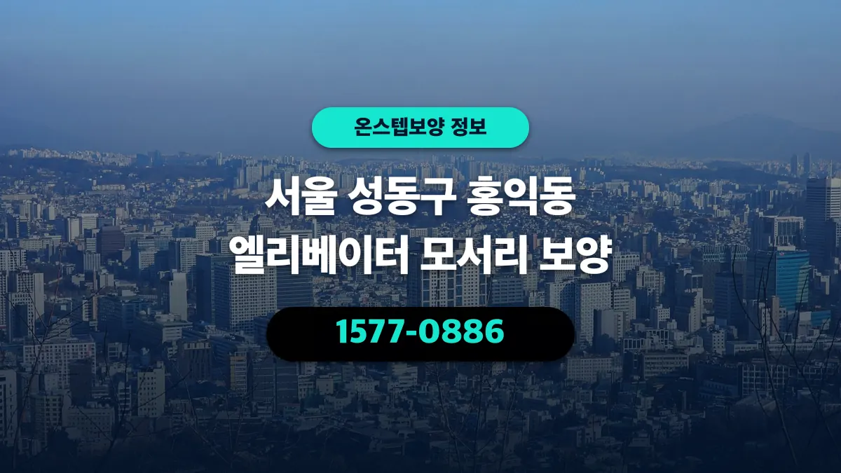 서울 성동구 홍익동 엘리베이터 모서리 보양 - 온스텝보양